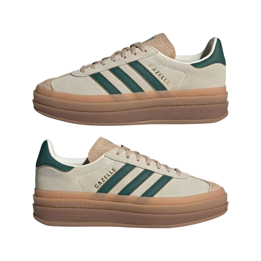 Adidas Originals women's Gazelle Bold ID7056 sneakers cream-green