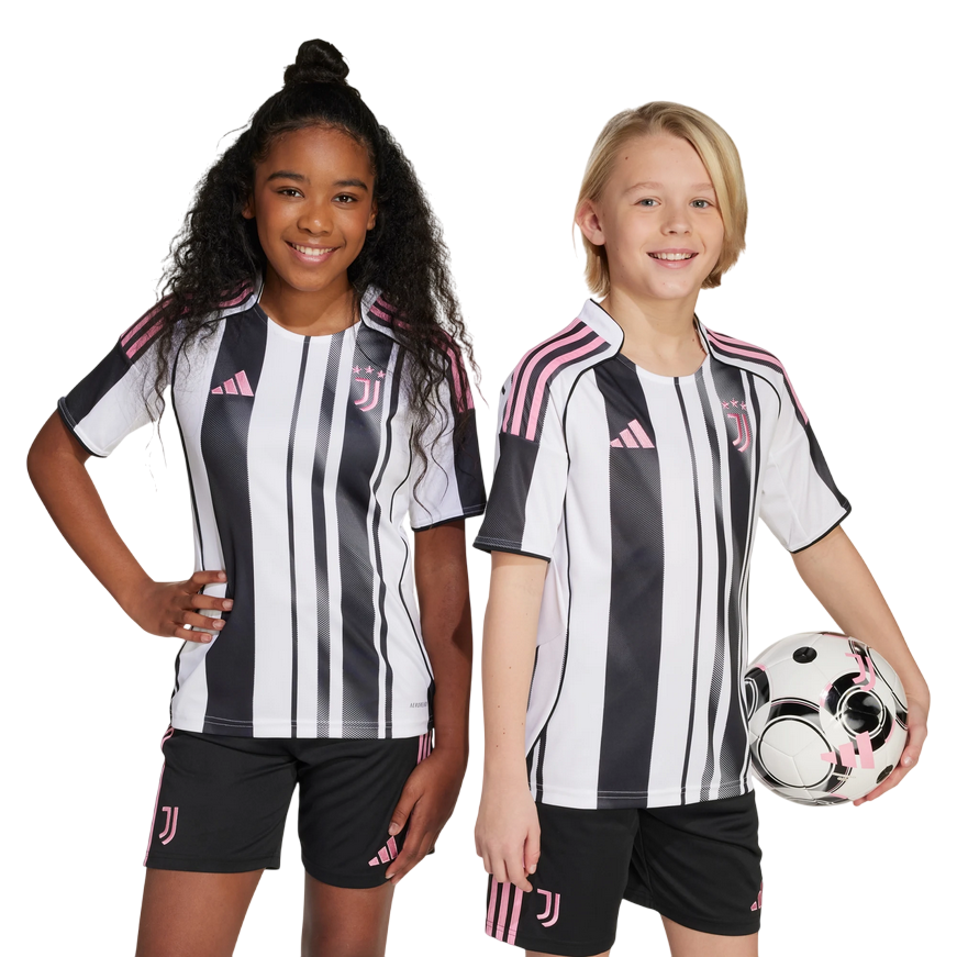 Adidas Juventus Home Jersey Junior 2025/26 JN5237 - Kids' Football Jersey Black White