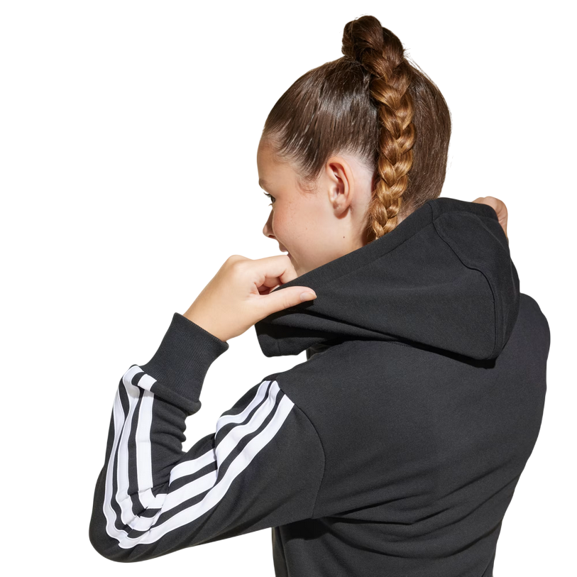 Adidas Girls' Essentials Full-Zip Hoodie JJ0956 Black