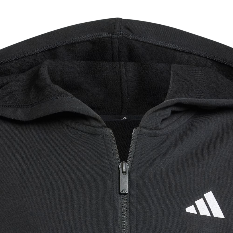 Adidas Girls' Essentials Full-Zip Hoodie JJ0956 Black