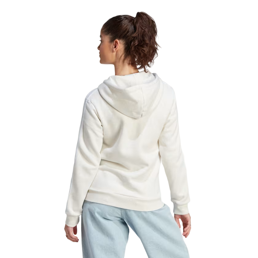 Adidas Women's 3-Stripes Full-Zip Hoodie IM0239 Off White