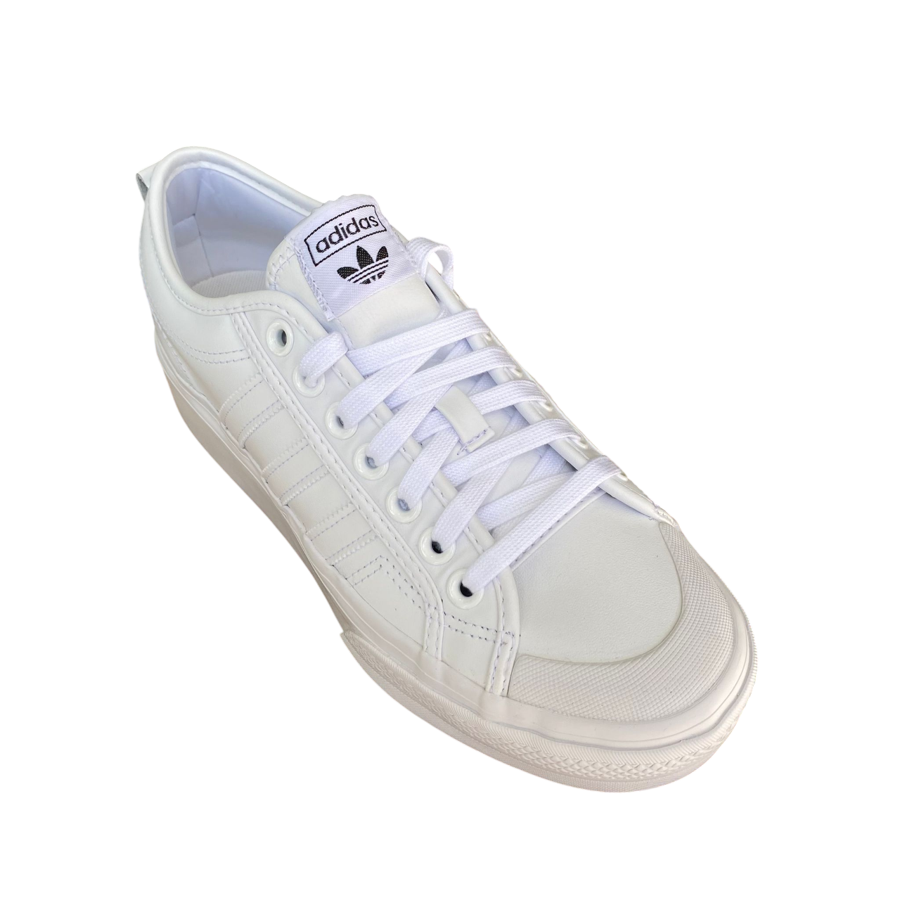 Adidas Nizza Platform FW0265 - Women's White Wedge Sneakers
