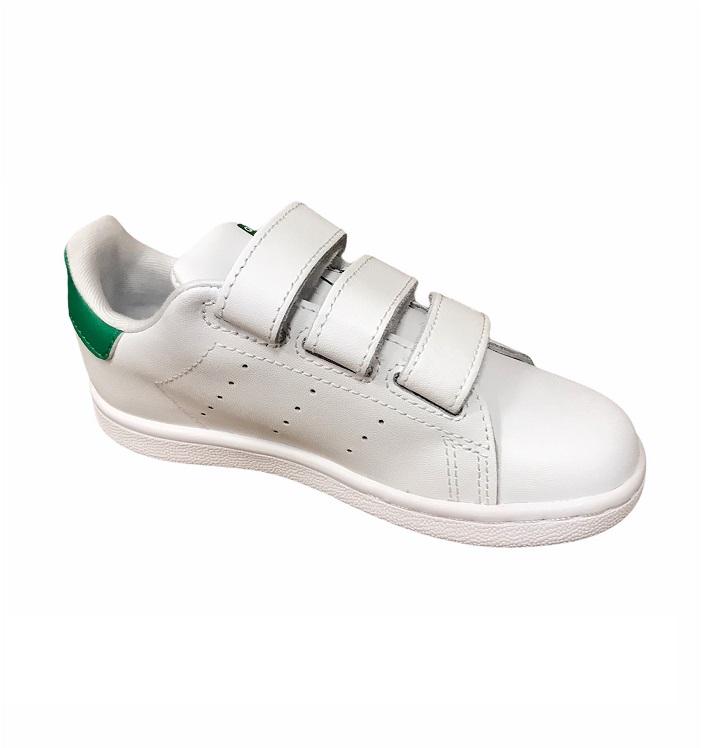 Adidas Originals Stan Smith CF I Lifestyle Sneakers Bambino Bianco Verde - BZ0520