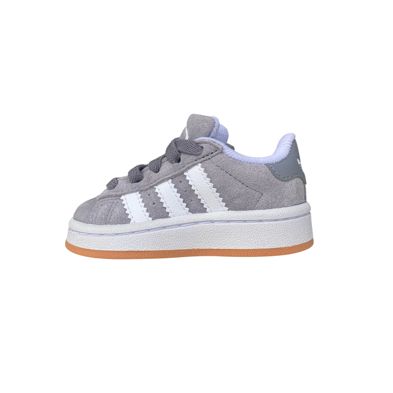Adidas Originals Campus 00s JI4334 kids' sneakers with hook-and-loop and elastic laces, grey-white