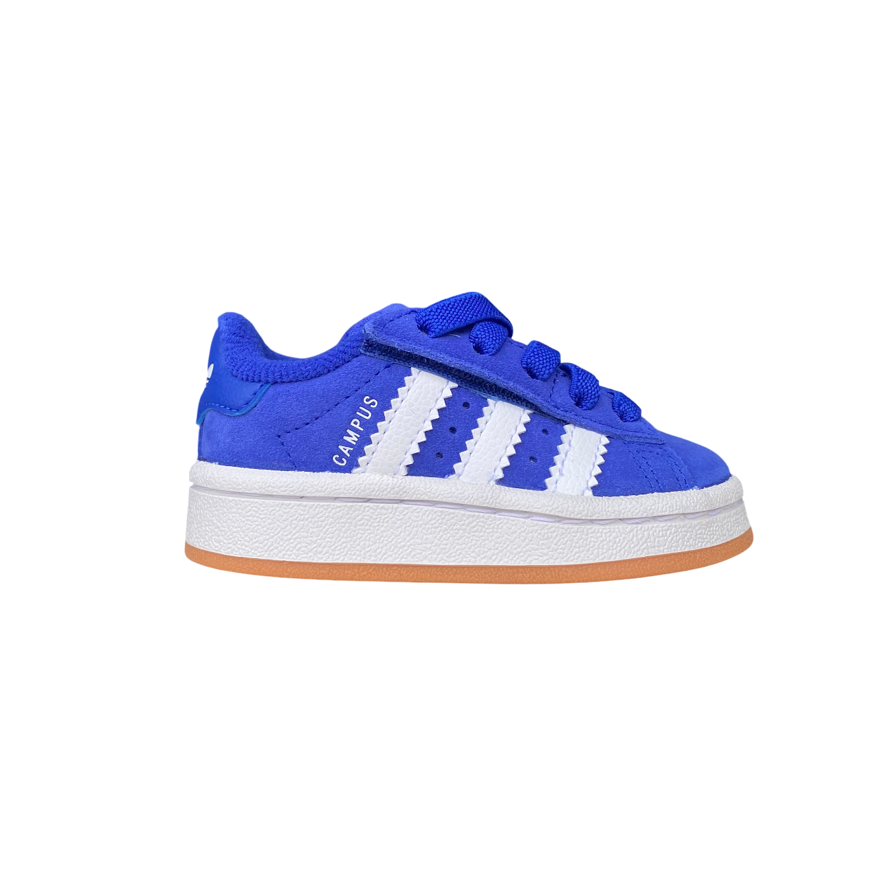 Adidas Originals Kids' Hook-and-Loop and Elastic Lace Sneakers Campus 00s JR5787 Blue-White