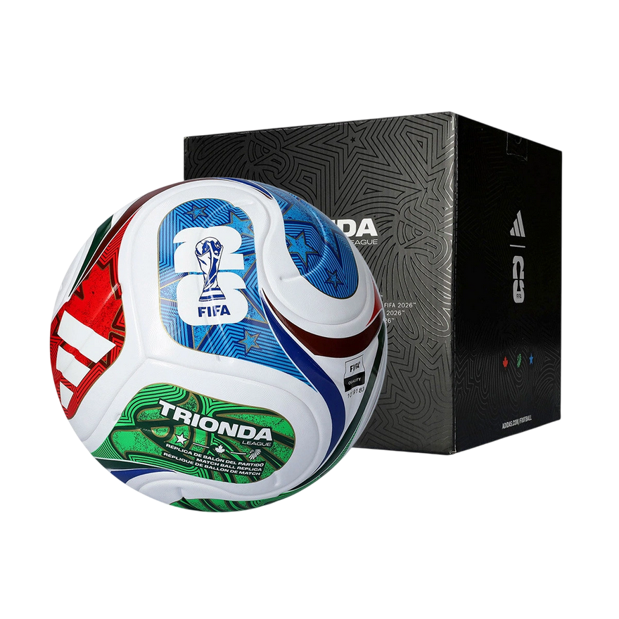 Adidas Pallone Calcio WC LGE BOX TRIONDA FIFA JD8045 Bianco Multicolor