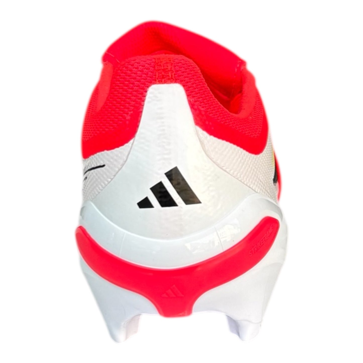 Adidas Scarpa Calcio Predator League FT/FG JS0422 Rosso Bianco Uomo Nanostrike linguetta con elastico particolare vista tallone