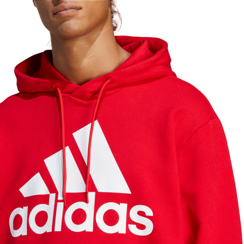 Adidas Men's Essentials Big Logo Hoodie IC9365 Red