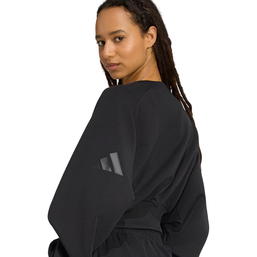 Adidas Women's Soft Lux Loose Hoodie JM3836 Black