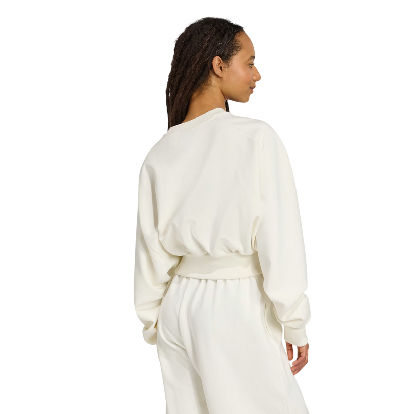 Adidas Women's Soft Lux Loose Hoodie JV9893 White