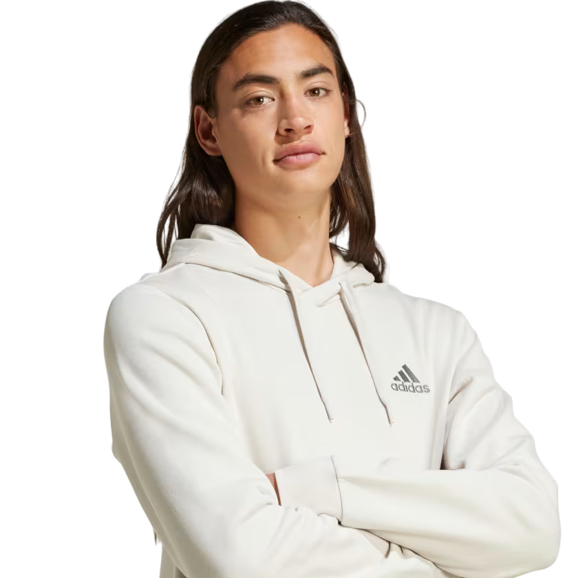 Adidas Men's Essentials Fleece Hoodie IZ4760 aluminum