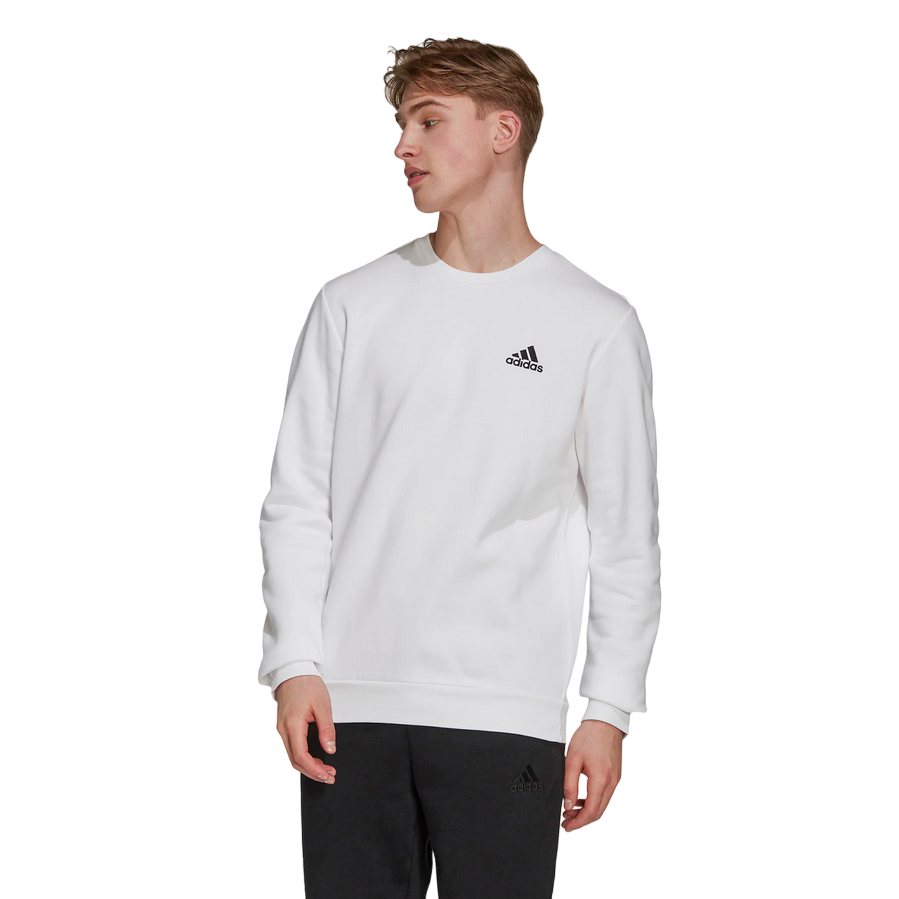 Adidas Essentials Logo Crewneck Sweatshirt H12220 White