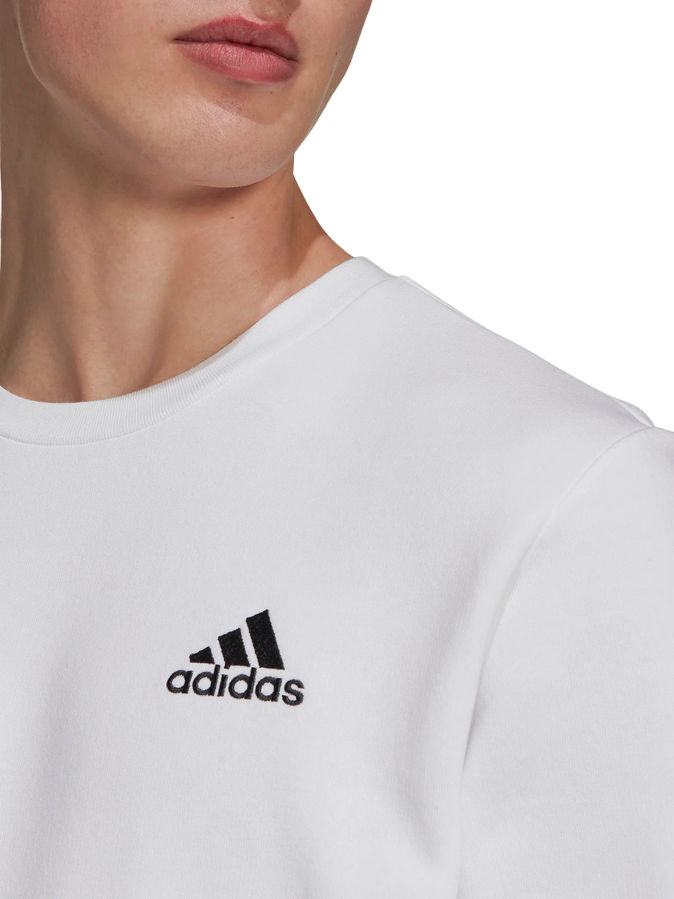 Adidas Essentials Logo Crewneck Sweatshirt H12220 White