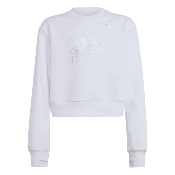 Adidas Girls' Crew Neck Sweatshirt IX9330 White