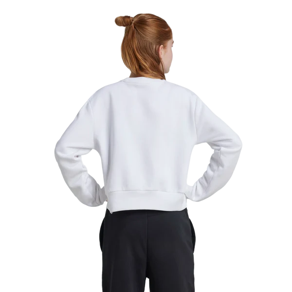 Adidas Girls' Crew Neck Sweatshirt IX9330 White