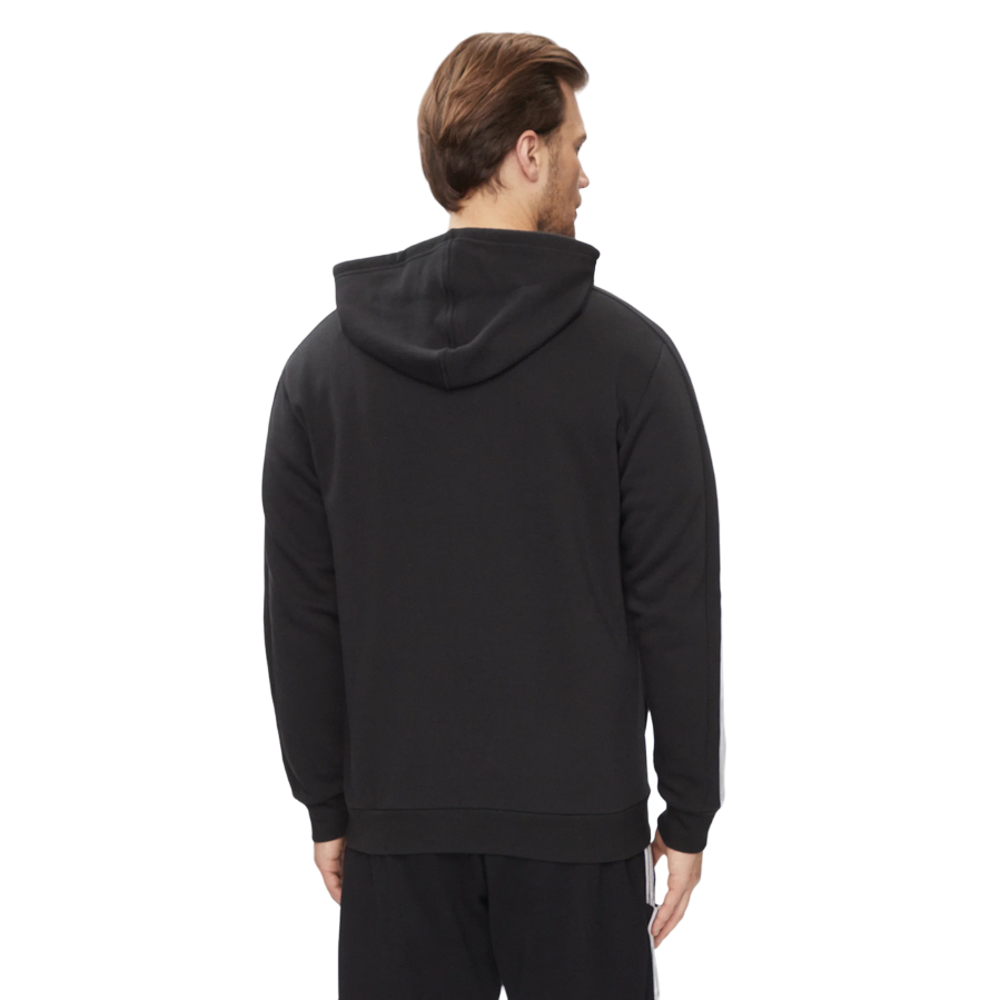 Adidas lightweight hooded sweatshirt with 3-stripes IB4029 black-white