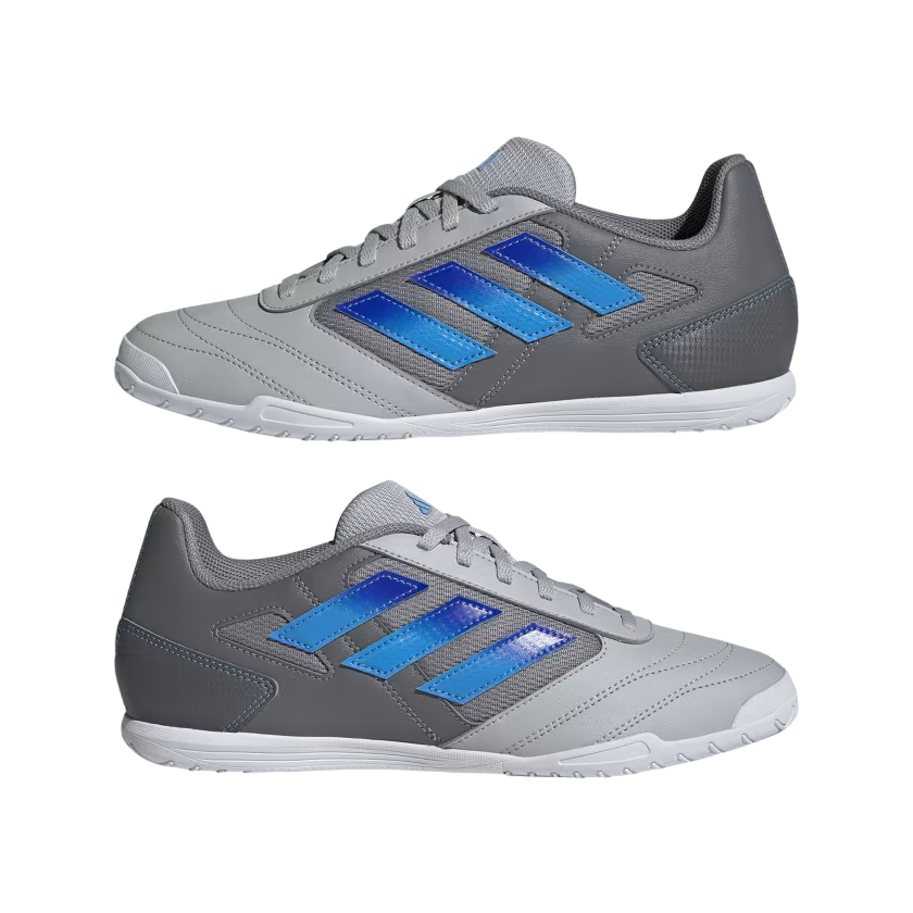 Adidas Men's Super Sala 2 Indoor Soccer Shoe IE7556 Grey-Blue