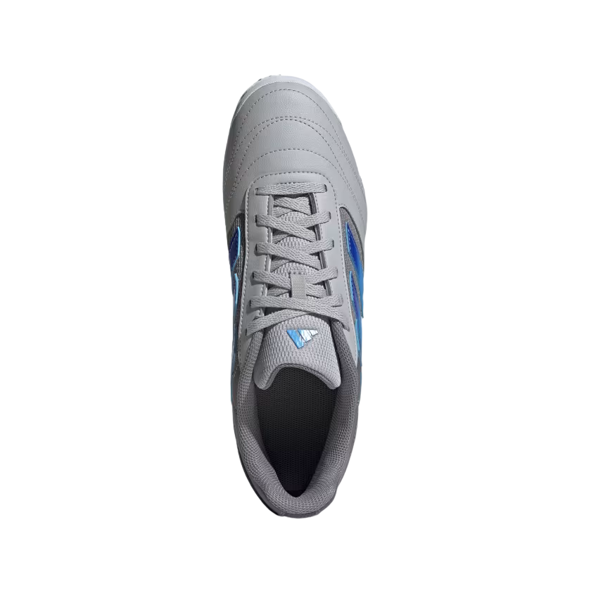 Adidas Men's Super Sala 2 Indoor Soccer Shoe IE7556 Grey-Blue