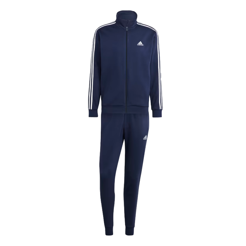 Adidas Basic 3-Stripes Fleece Tracksuit IJ6064 blue