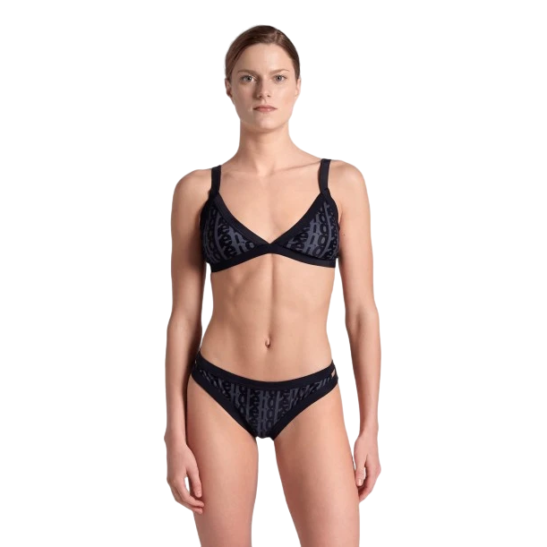 Arena Women's Triangle Bikini Swimsuit 007070551 Black