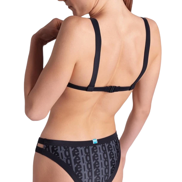 Arena Women's Triangle Bikini Swimsuit 007070551 Black