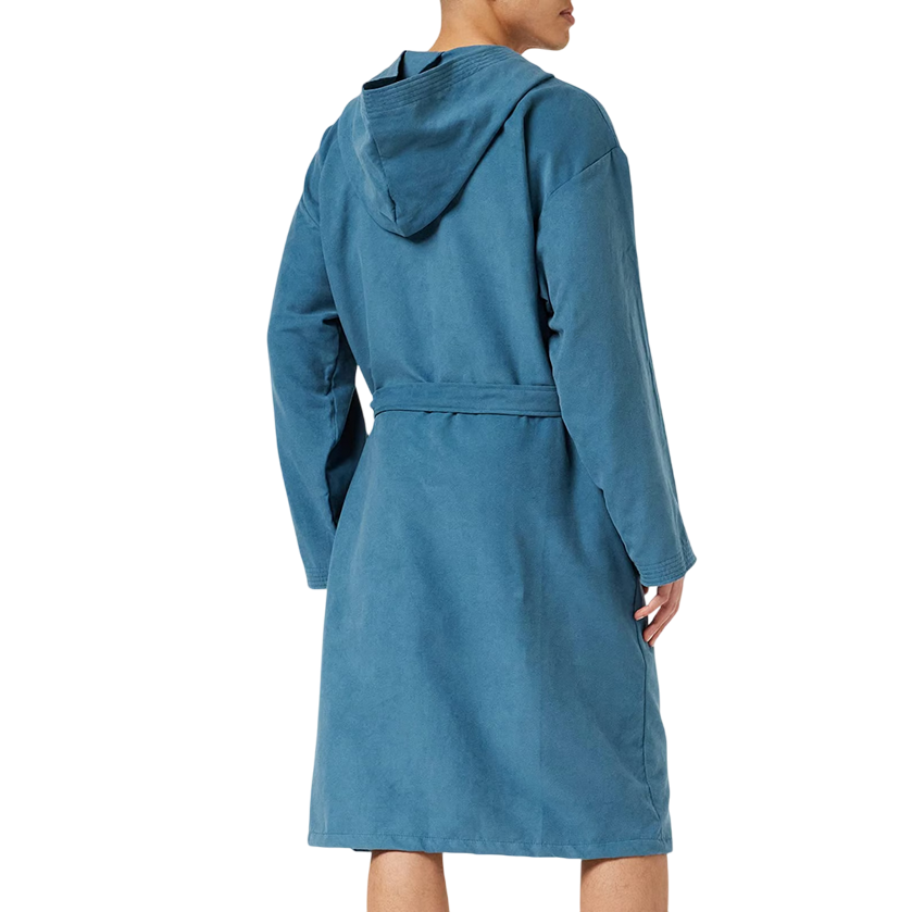 Arena Men's Microfiber Bathrobe Zeal 5004571 blue-white