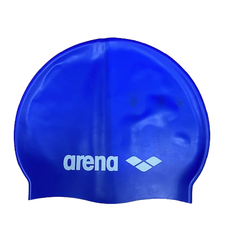 Arena Classic Silicone Swimming Cap for Boys 91670 77 Sky Blue White