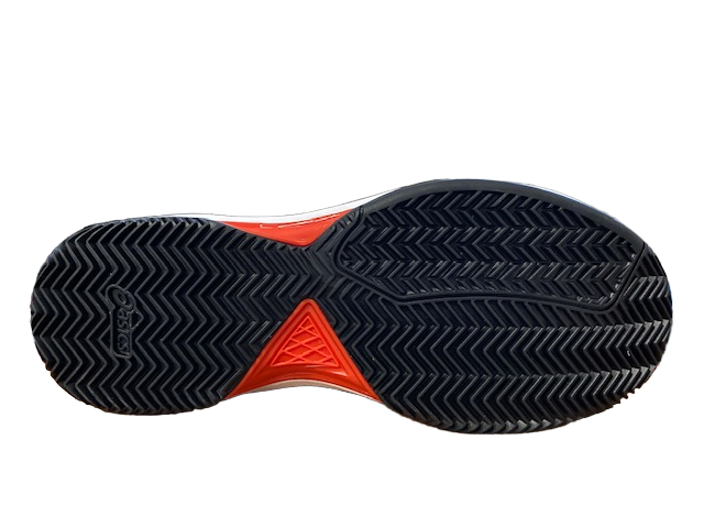 Asics Scarpa da uomo Gel Padel Pro 5 1041A302 001 nero rosso pomodoro