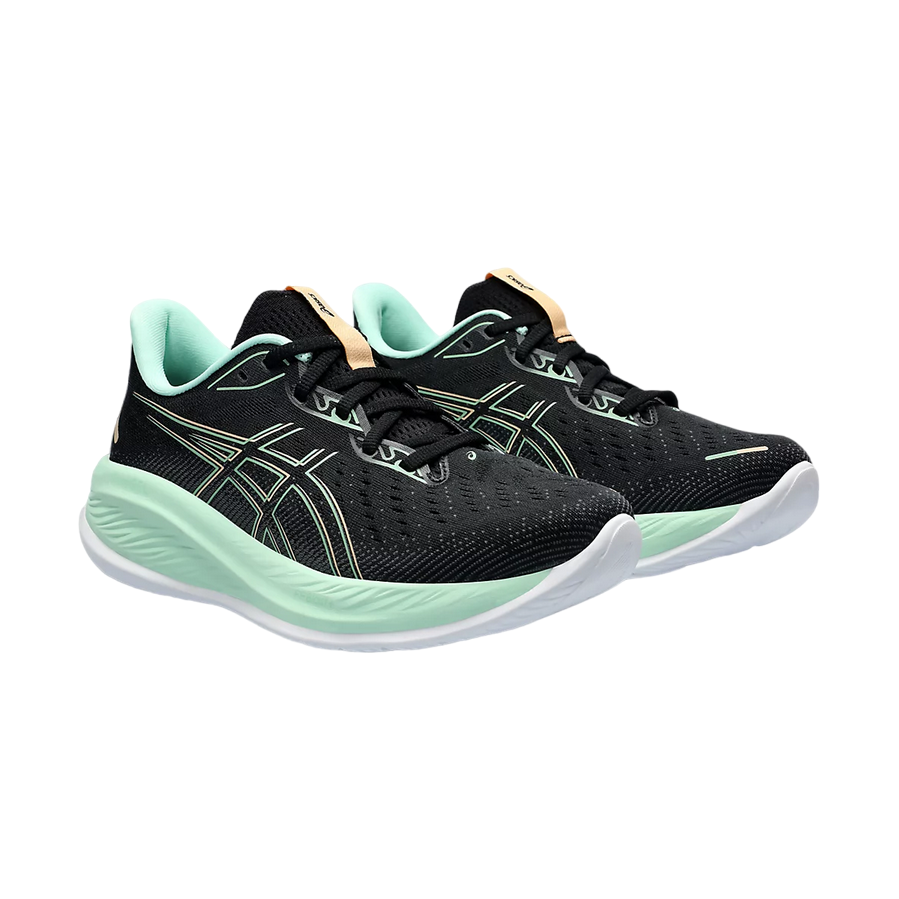 Asics GEL-CUMULUS 26 1012B599-001 Black Mint Women's Running Shoes