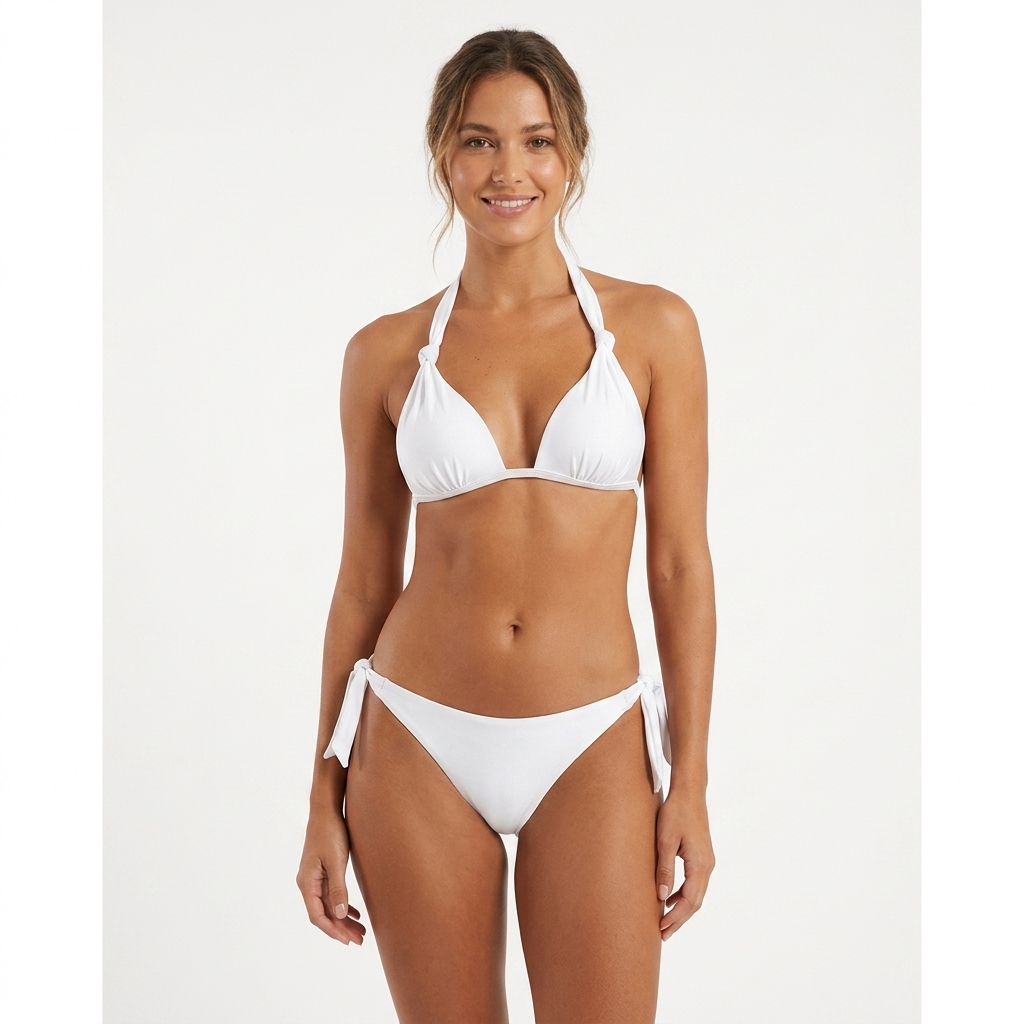 Astrolabio Costume da Bagno Due Pezzi Donna Bianco - M78R 010