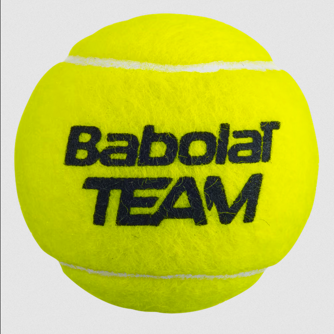 Babolat Team Tennis Balls 1 Tube 4 Yellow Balls