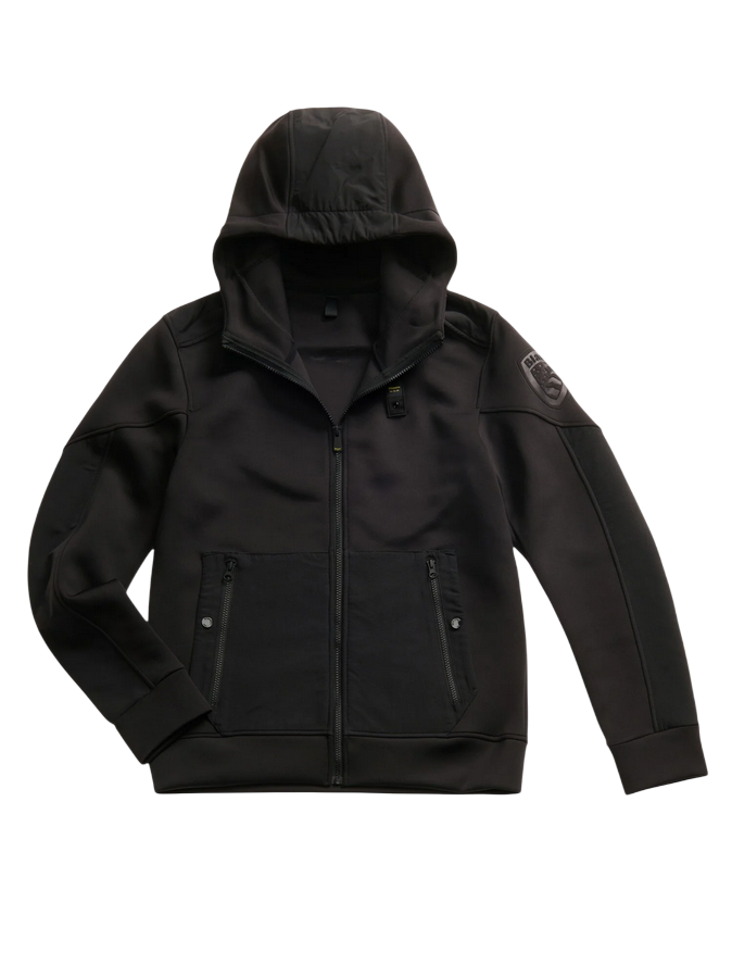 Blauer Surface Scuba Sweatshirt 25WBLUF02253-004745 999 Nero – Felpa Uomo Tecnica