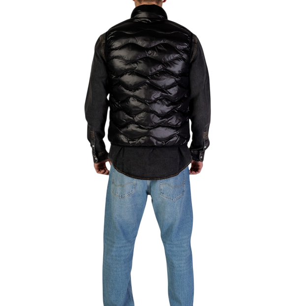 Blauer Danny 25SBLUX02230 Gilet Smanicato Uomo Nero Check
