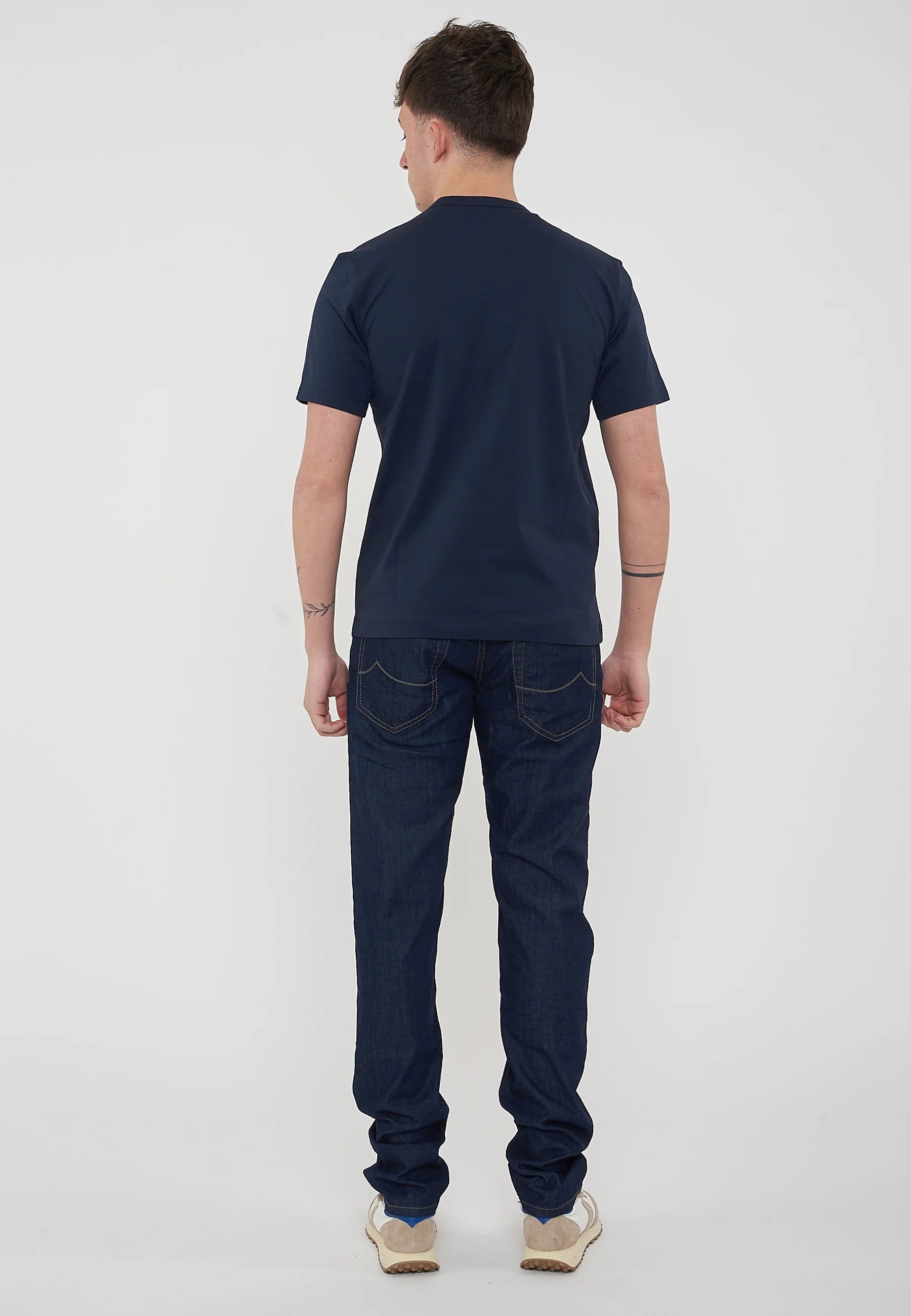 Blauer T-shirt Uomo Cotone Logo 26SBLUH02284-007480 Blu 888