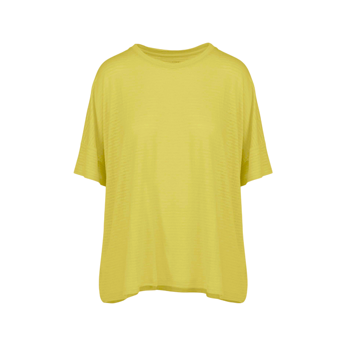 Bomboogie maglietta manica corta da donna con vestibilità ampia TW8937TJL5 2 giallo oro
