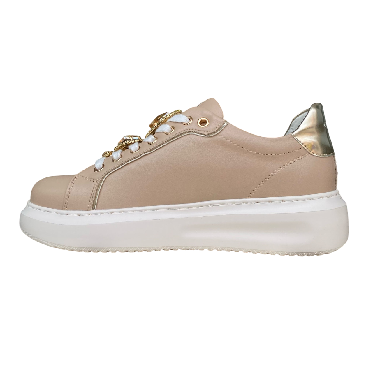 CafèNoir c1DE1032 Sneakers Donna Nocciola con Gioiello | 8050508452612