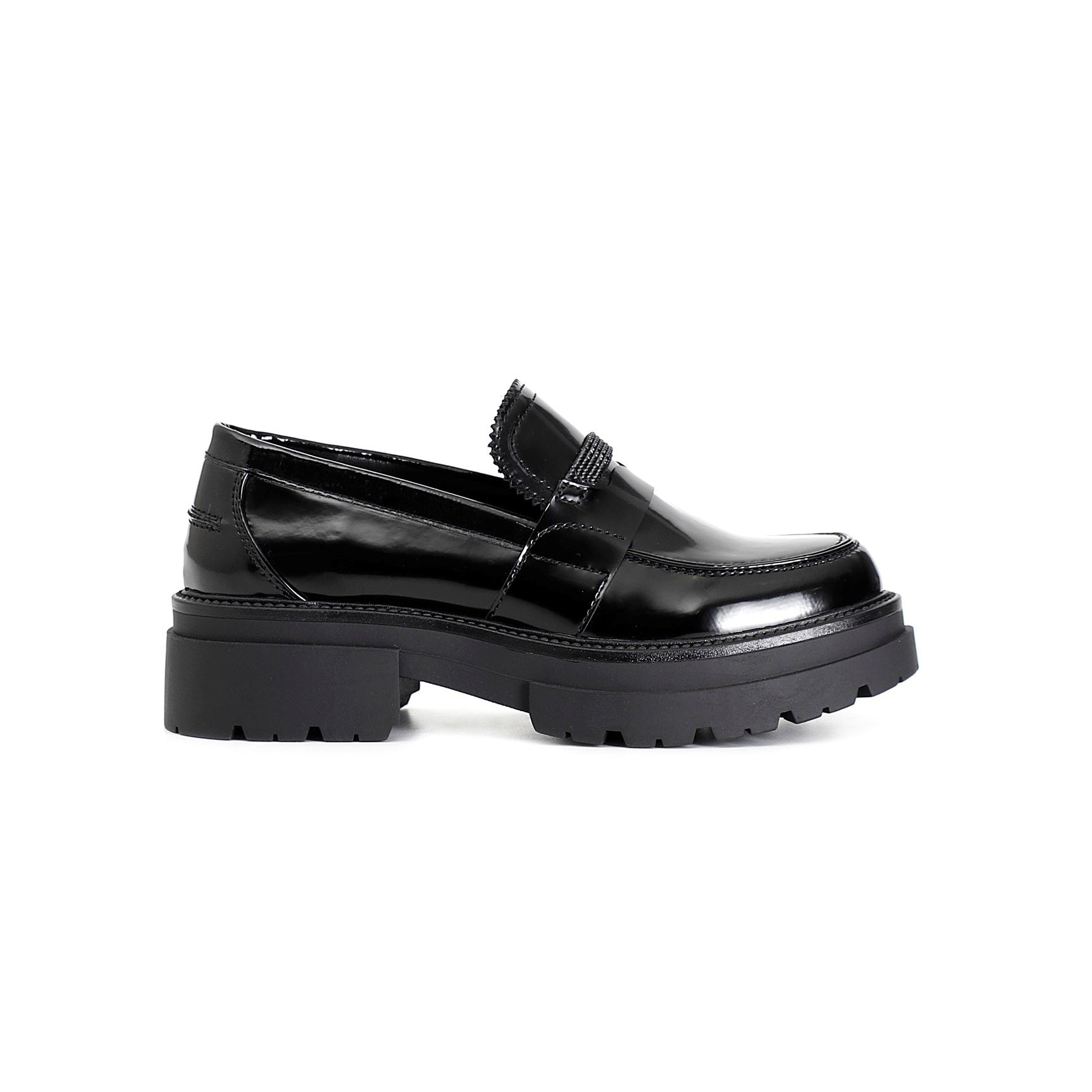 Cafènoir Mocassino EC9460 N001 Nero Strass Donna