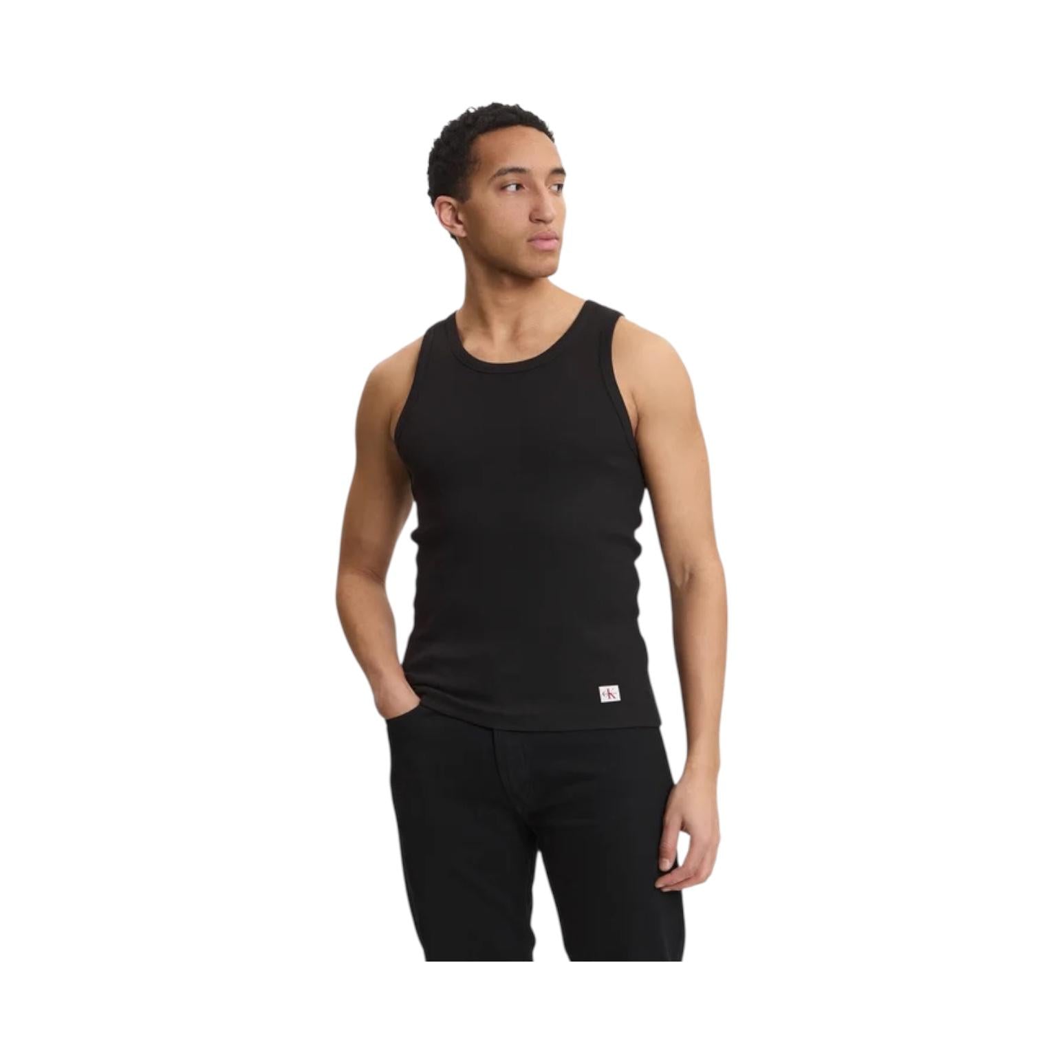 Calvin Klein Canotta Costine Uomo LV04RF272GUB1 Nero