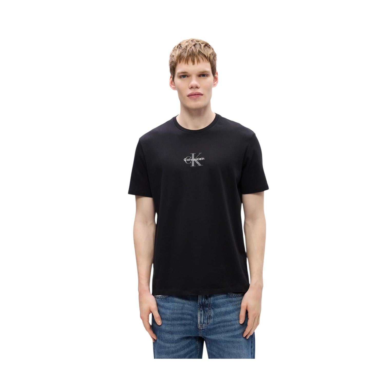 Calvin Klein T-Shirt Monogramma Uomo LV04RB866GUB1 Nero