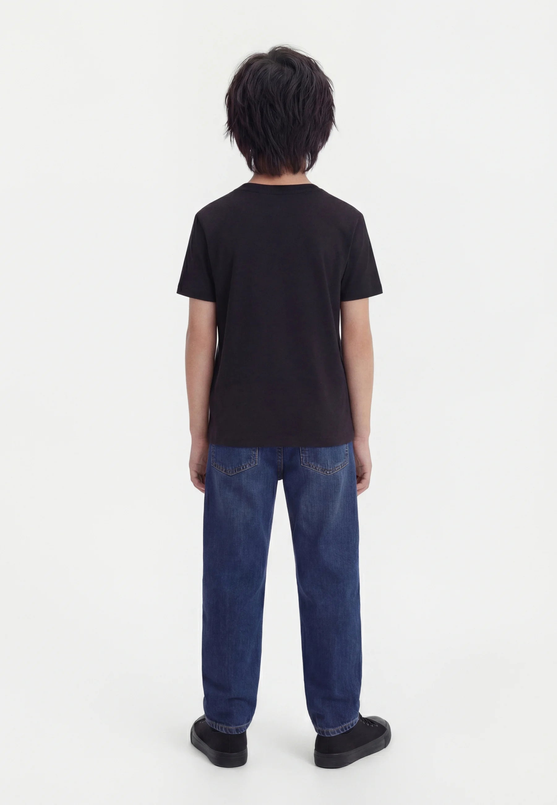 Calvin Klein T-Shirt Junior Stacked Logo LVCKSJA10B Nera | 8-16 Anni