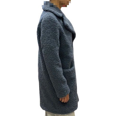 Censured Ecopelliccia con pelo riccio CW5024 T FCUR 23 blu cielo