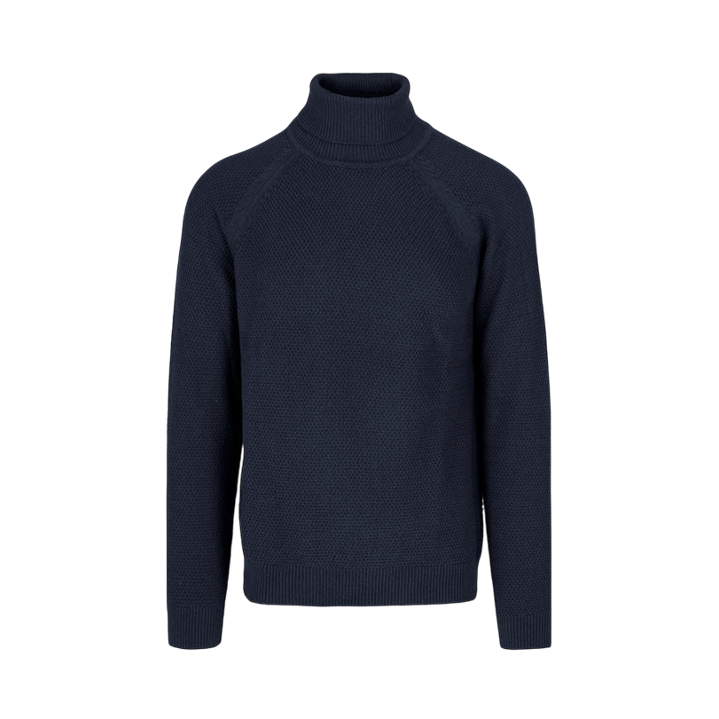 Censured Maglione Dolcevita Uomo Maniche Raglan MMC604TCWH5 291 Blu - Maglione Uomo Caldo e Traspirante