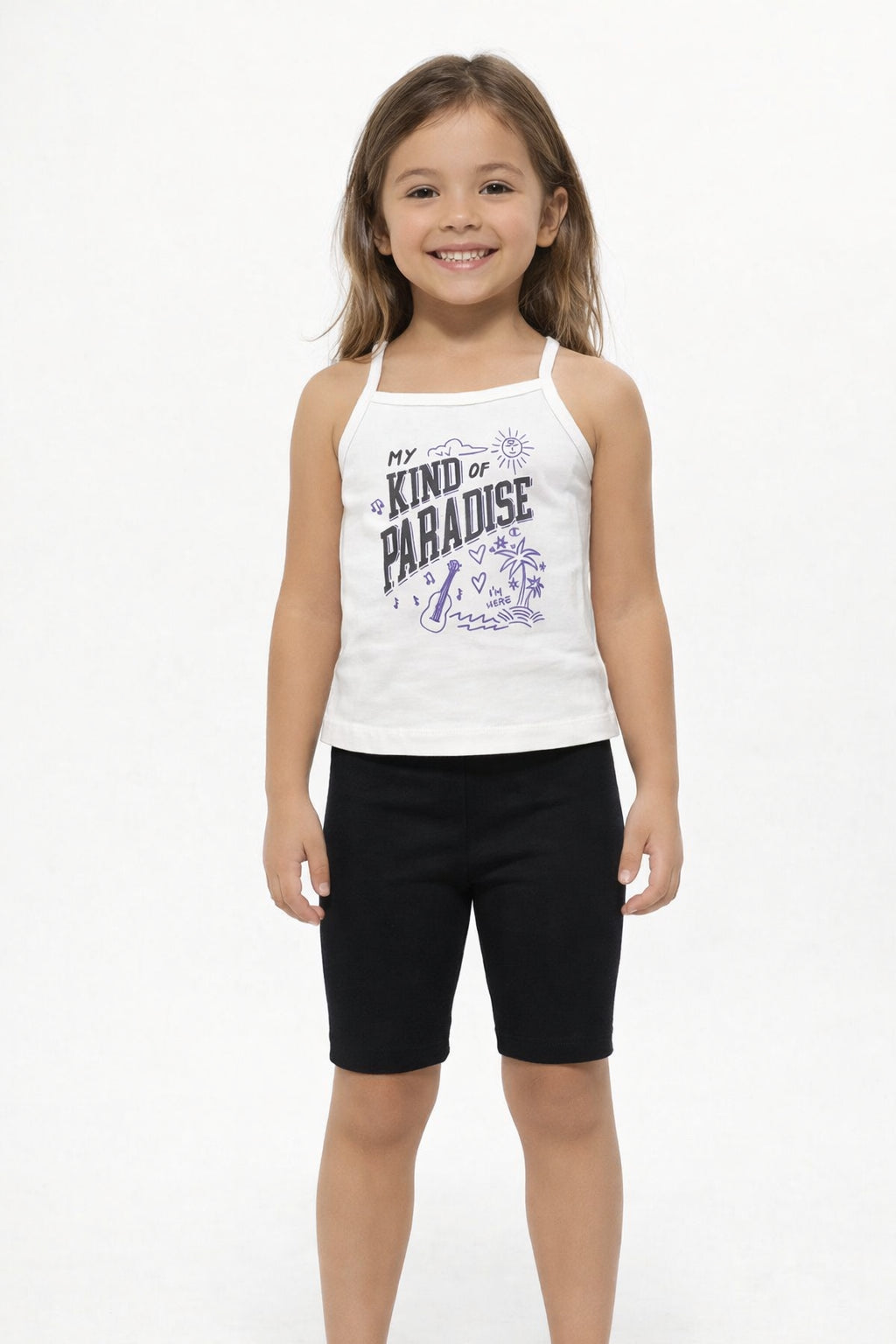Champion Legacy Girl Set Canotta + Leggings Short 405379 WW001 – Bambina
