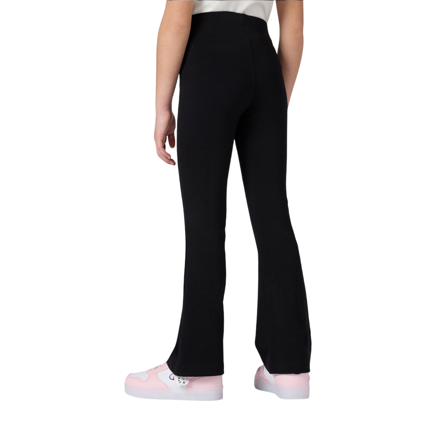 Champion Leggings Fitted Flare Bambina 405215 KK001 Nero - Comfort &amp; Stile con Logo Iconico