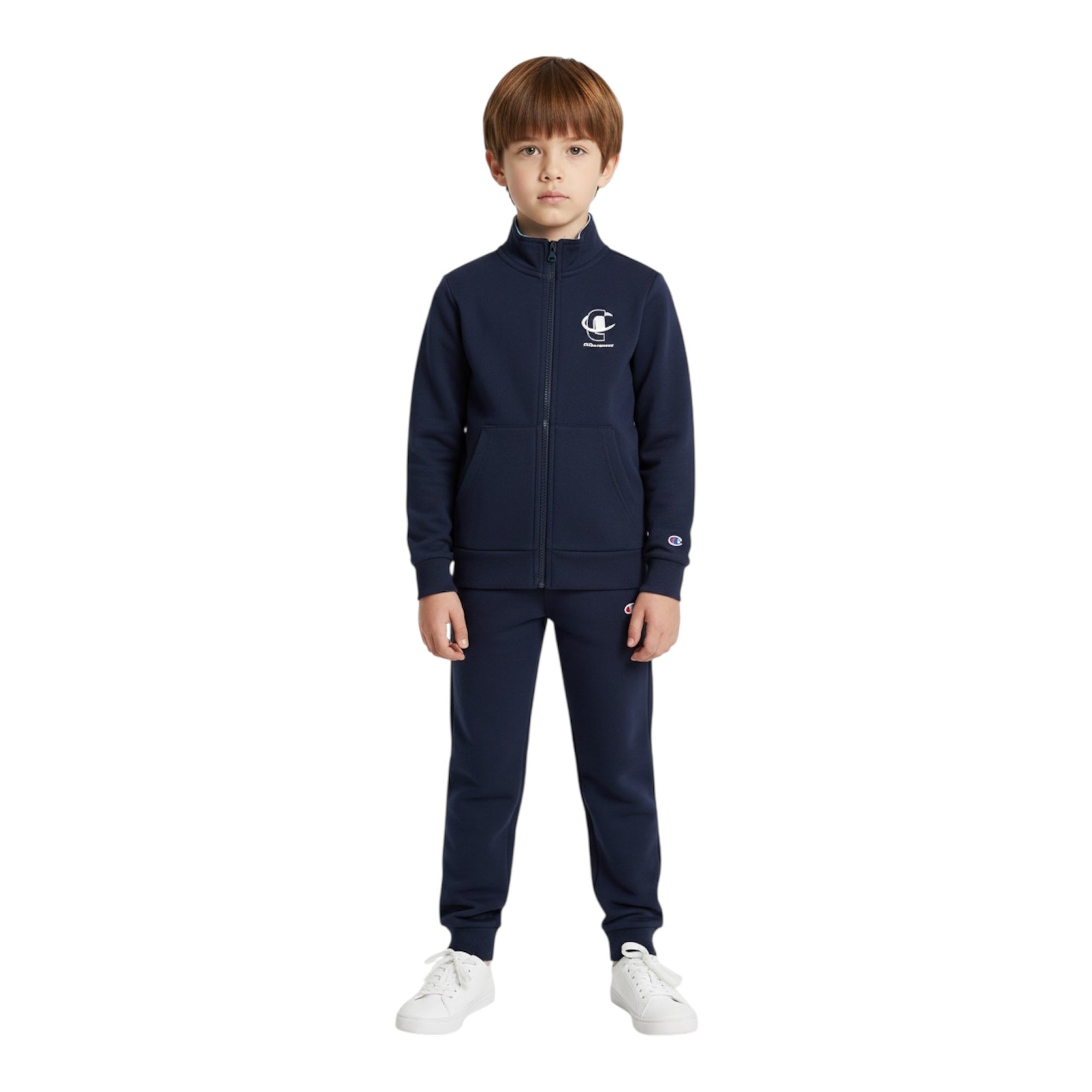 Champion Tuta Hooded Full Zip 307536 BS561 Junior Blu