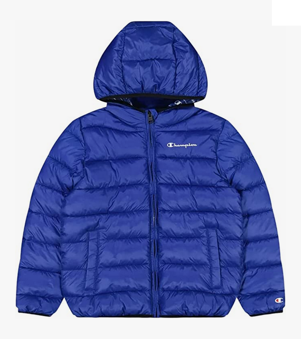 Champion Boy's Lightweight Hooded Jacket Legacy Outdoor Light Hooded 306485 BS071 blue
