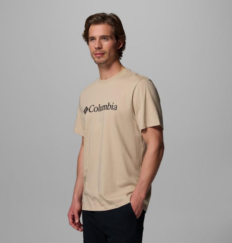 Columbia T-shirt Uomo CSC Basic Logo Cotone Biologico Beige - 2155001271