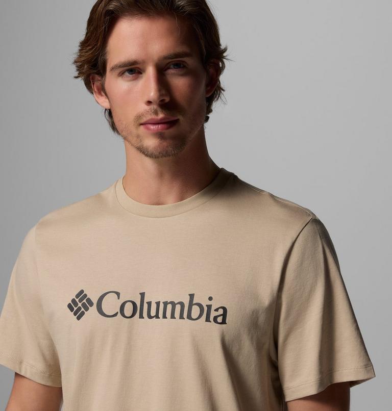 Columbia T-shirt Uomo CSC Basic Logo Cotone Biologico Beige - 2155001271