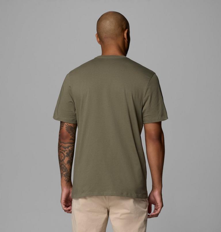 Columbia T-shirt Uomo CSC Basic Logo Cotone Biologico Verde - 2155001397