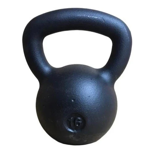 Black 16KG Cast Iron Kettlebells